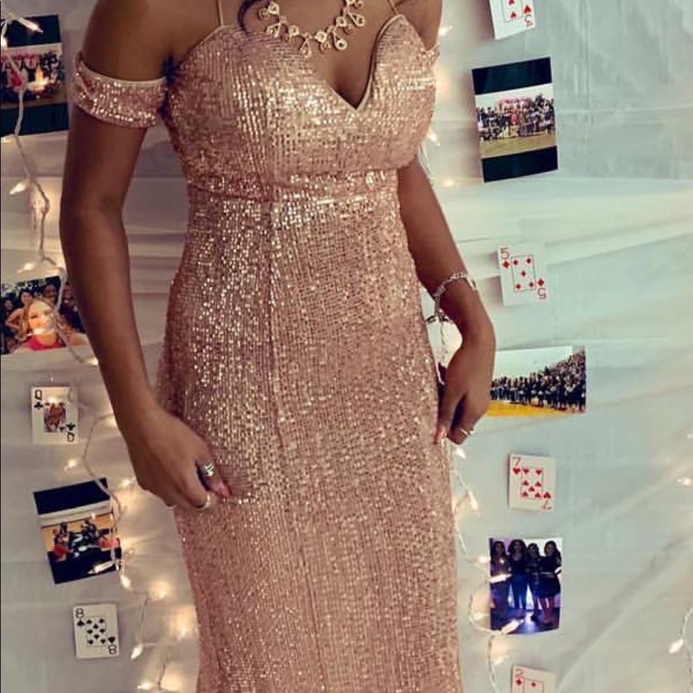 Rose gold formal Dress